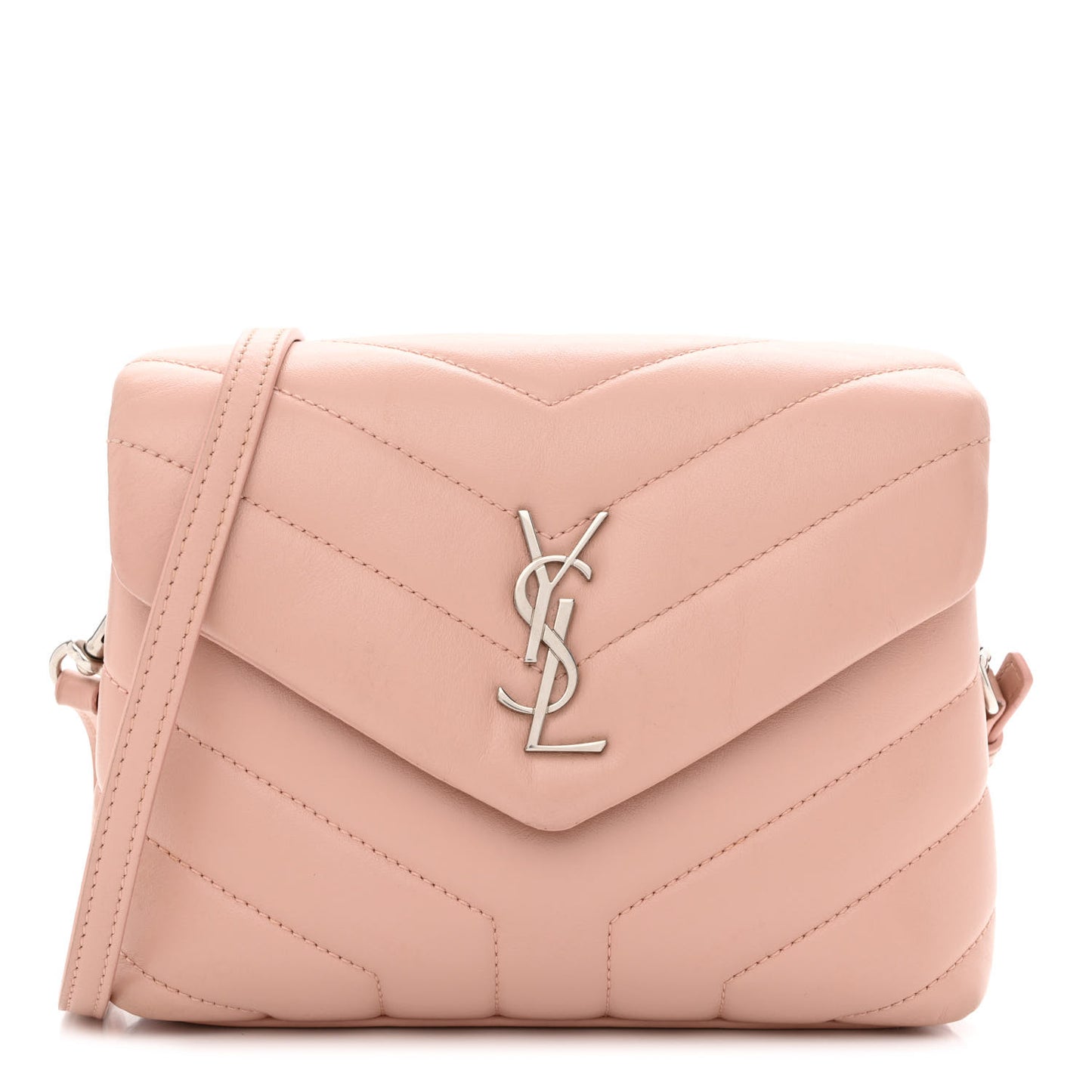 Calfskin Y Quilted Monogram Toy Loulou Crossbody Bag Tender Pink
