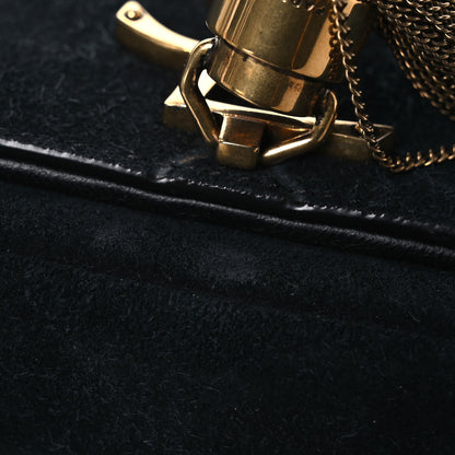 Saint Laurent Suede Monogram Tassel Kate 99 Baguette Bag Black 19 of 19
