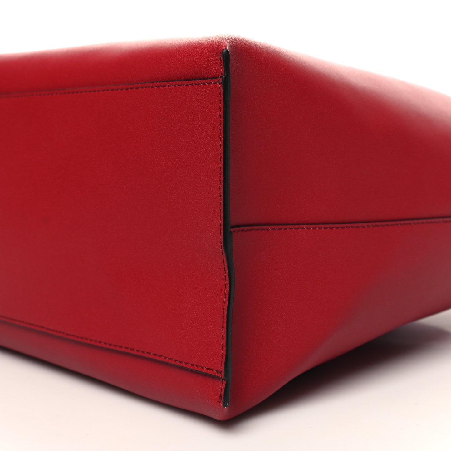 Calfskin Medium GV Shopper Tote Dark Red