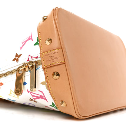 Louis Vuitton Monogram Multicolor Alma White 8 of 10