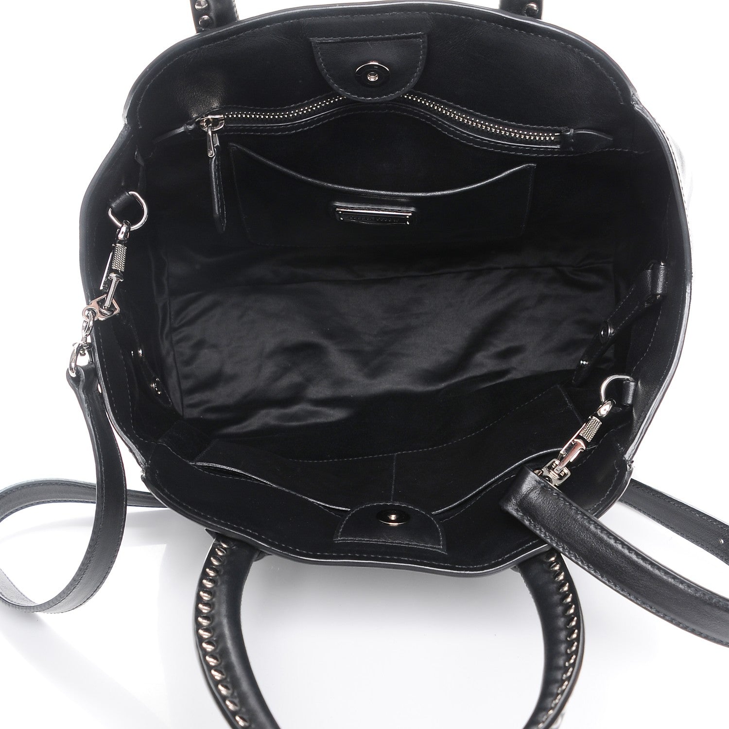 Miu Miu Soft Calf Studded Top Handle Bag Nero Black 5 of 7