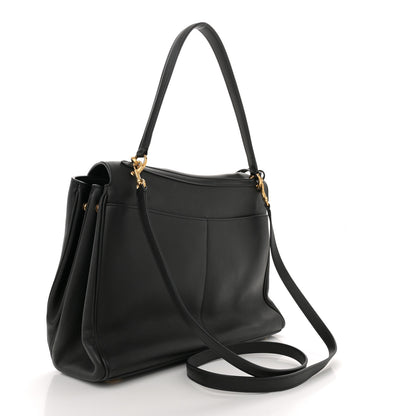 Balenciaga Natural Smooth Calfskin Medium Rodeo Top Handle Handbag Black 2 of 12