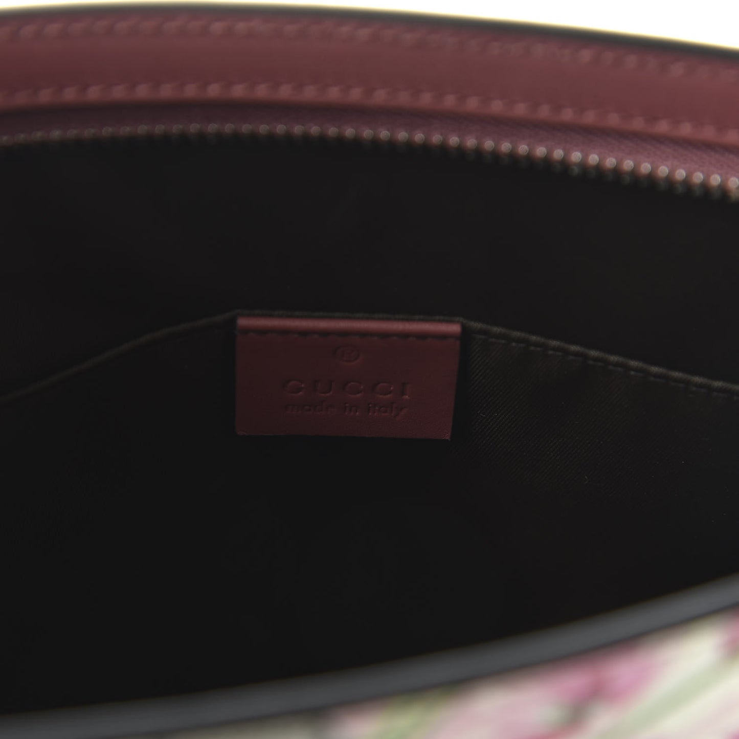 GG Supreme Monogram Blooms Large Cosmetic Case Beige Multicolor Dry Rose