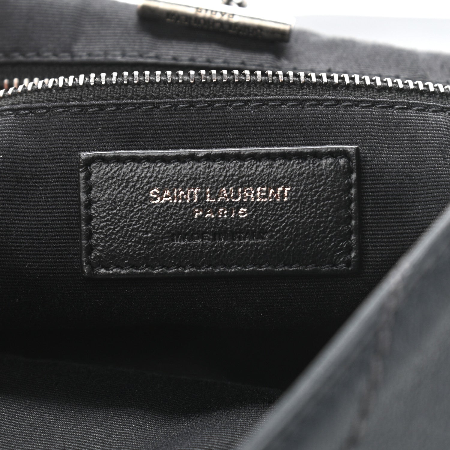 Saint Laurent Vintage Lambskin Chevron Monogram Medium Nolita Dark Smog 6 of 12