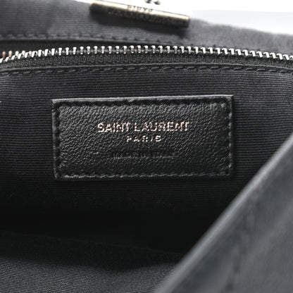 Saint Laurent Vintage Lambskin Chevron Monogram Medium Nolita Dark Smog 6 of 12