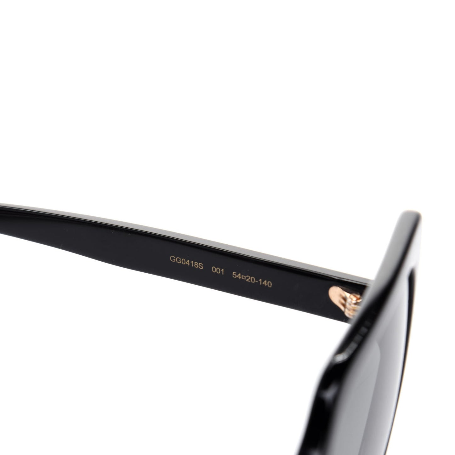 Crystal Square Frame GG Sunglasses GG0418S Black