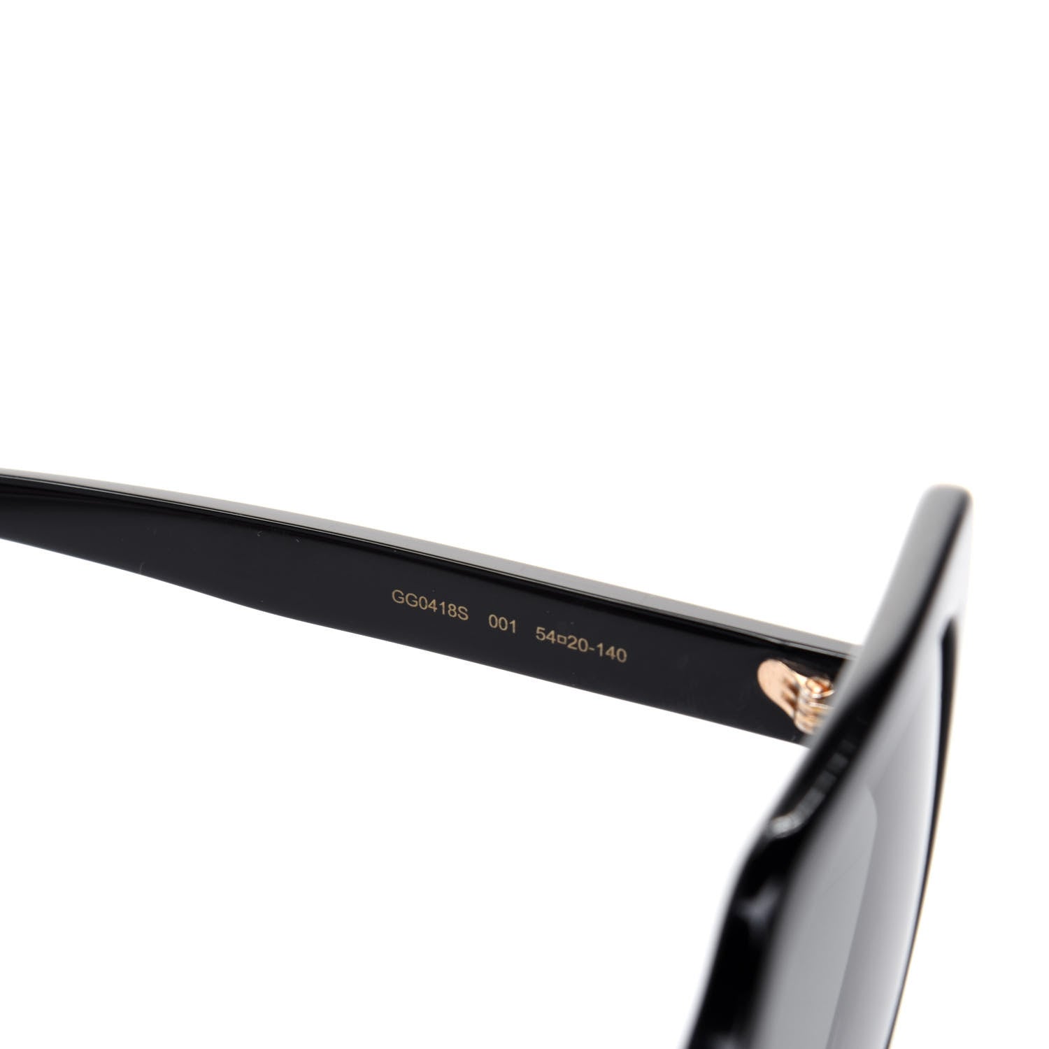 Gucci Crystal Square Frame GG Sunglasses GG0418S Black 5 of 8