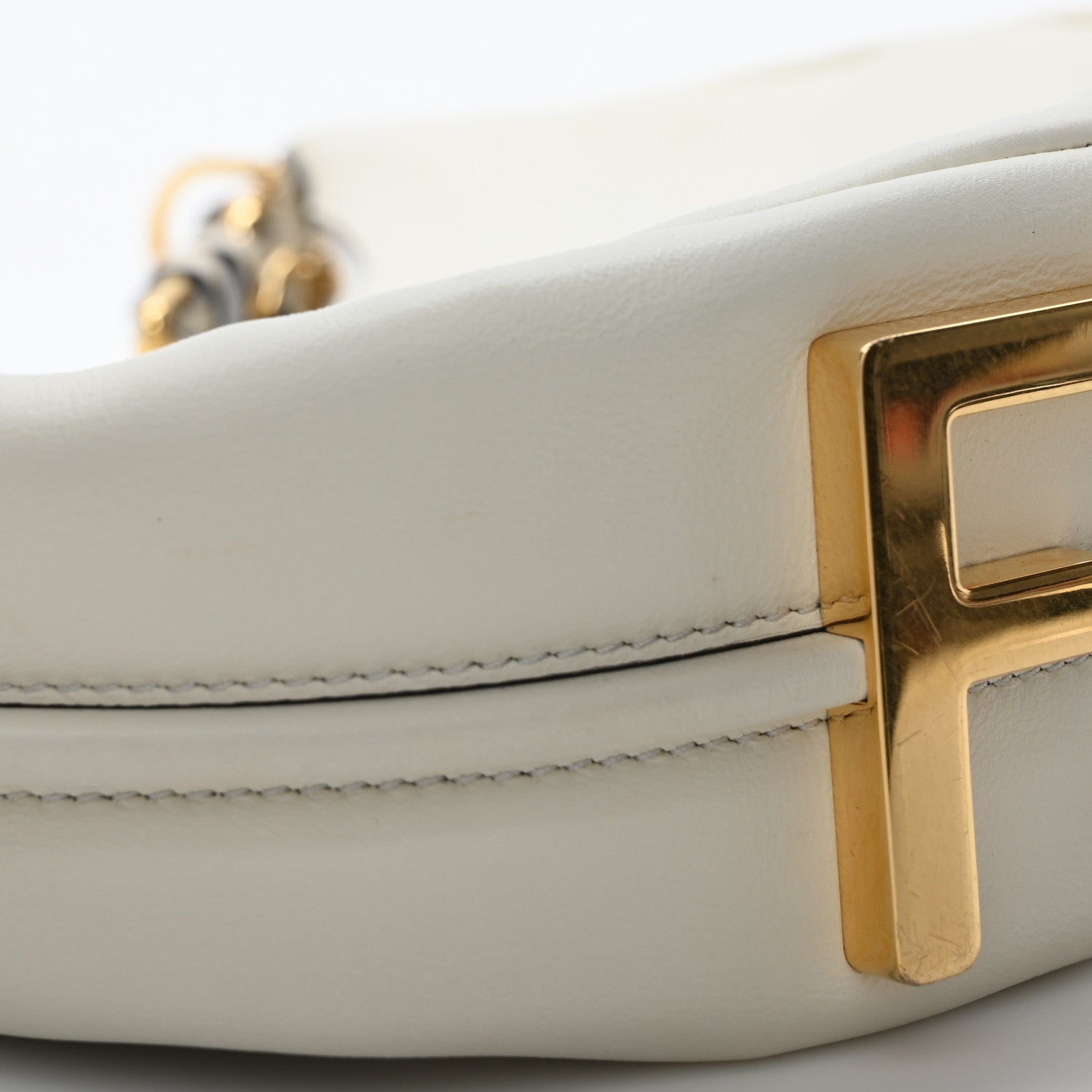 Fendi Vitello Grace Matte Small Fendigraphy Hobo Bag White Ice 8 of 9
