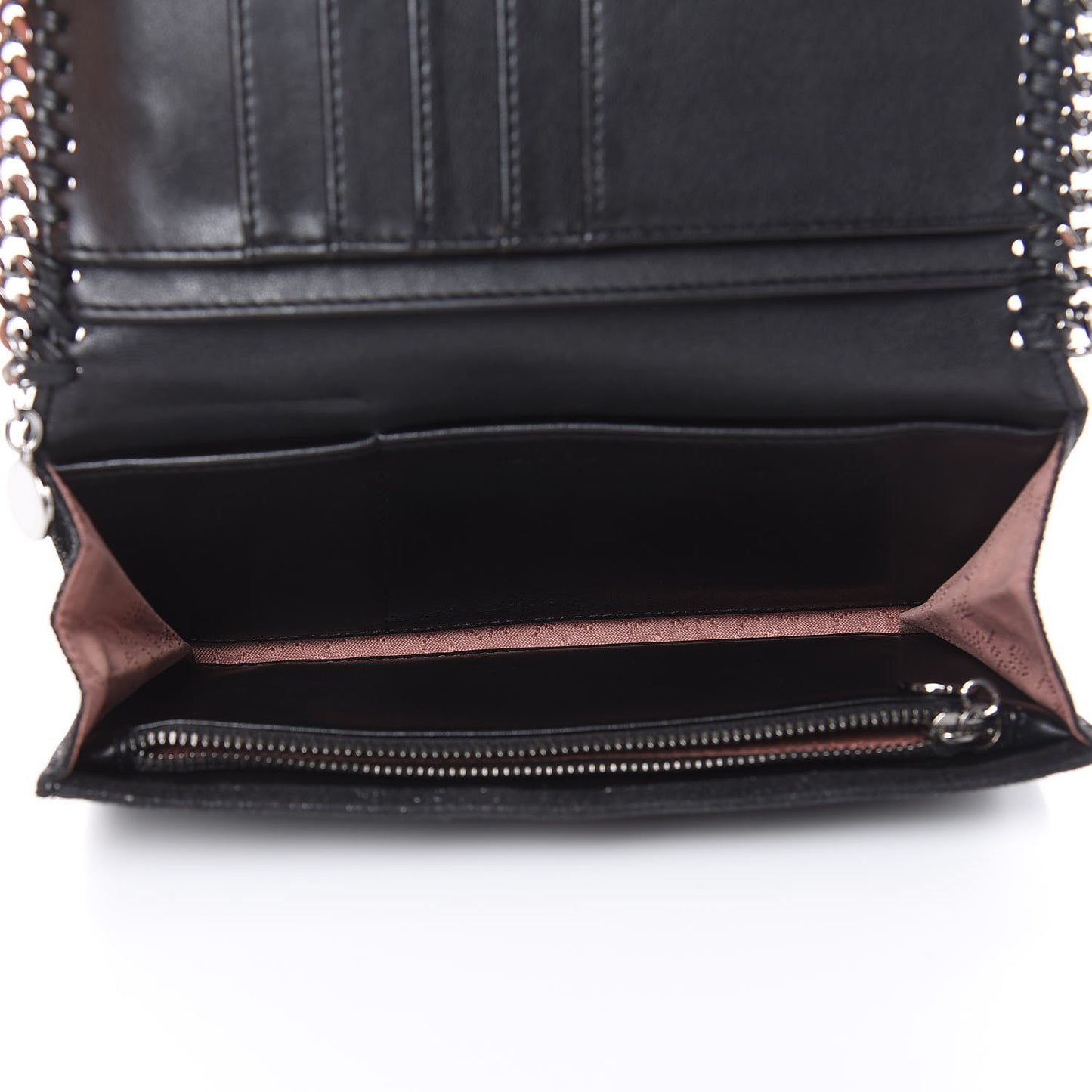 Shaggy Deer Falabella Flap Wallet Black