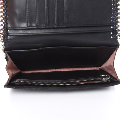 Stella McCartney Shaggy Deer Falabella Flap Wallet Black 5 of 8
