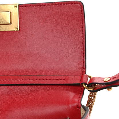 Givenchy Goatskin Quilted GV3 Mini Pocket Convertible Bag Vermillon 12 of 15
