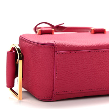 Delvaux Taurillon Soft Nano Cool Box Satchel Framboise 8 of 9
