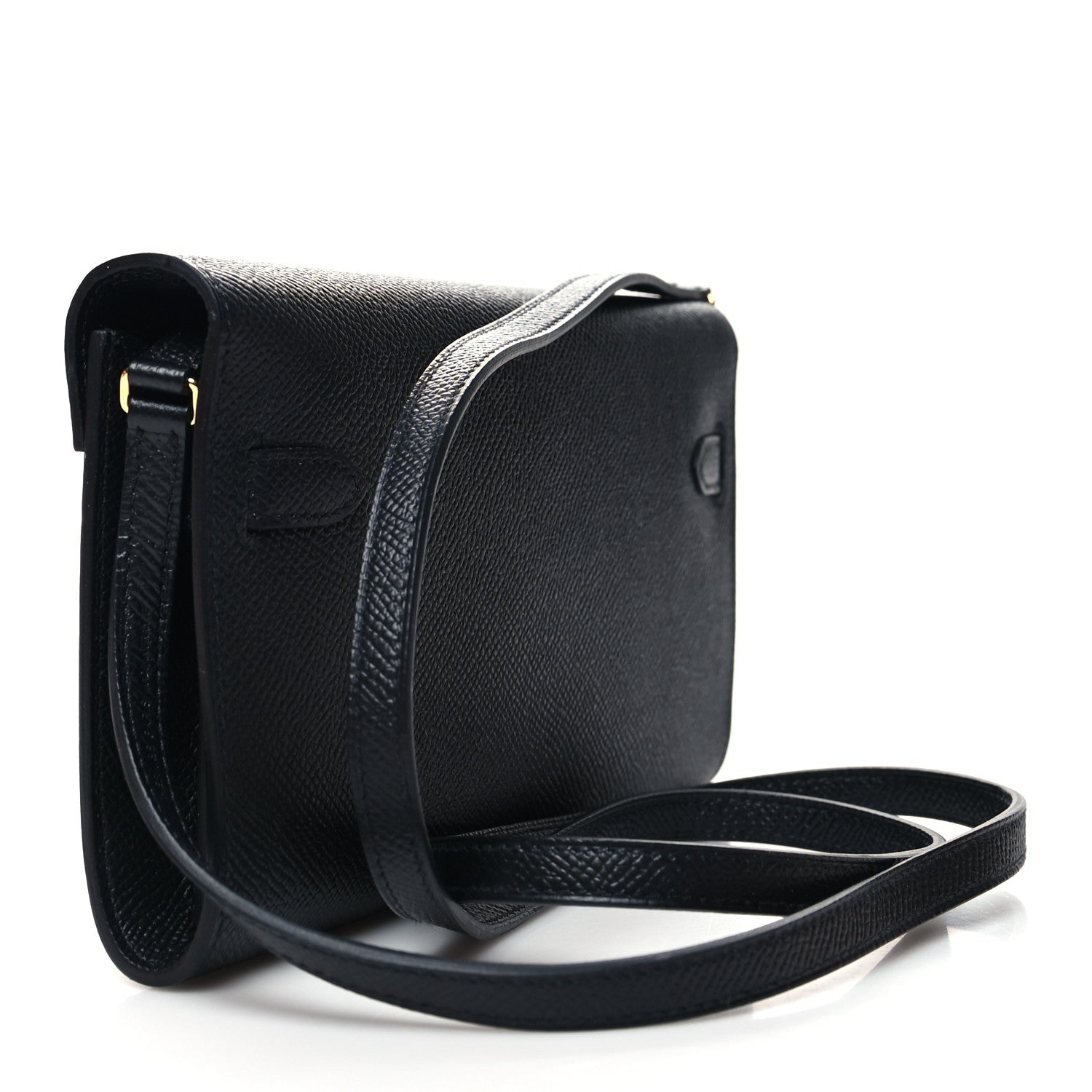 Hermes Epsom Kelly Wallet To Go Black 2 of 11