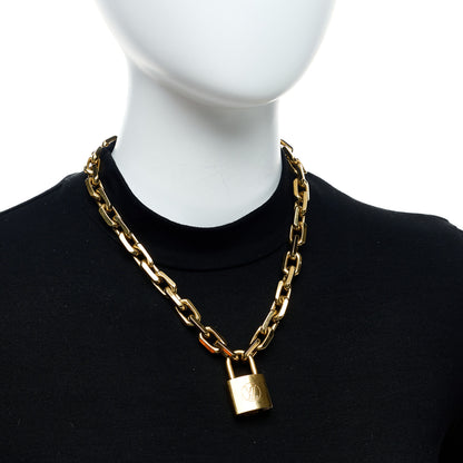 Louis Vuitton LV Edge Necklace Cadenas Gold 2 of 6
