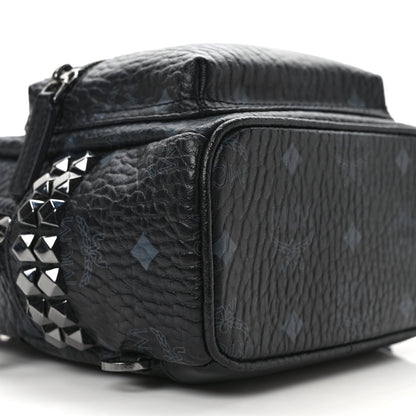 MCM Visetos Side Stud X-Mini Stark Bebe Boo Backpack Black 8 of 9