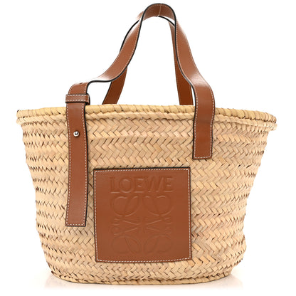 Loewe Raffia Basket Tote Bag Natural Tan 1 of 9