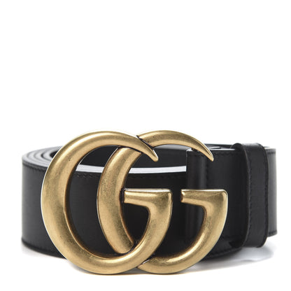 Gucci Moon Calfskin Double G 40mm Belt 115 46 Black 1 of 5