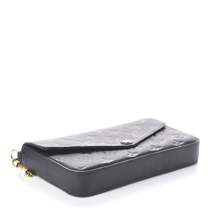 Louis Vuitton Empreinte Pochette Felicie Chain Wallet Black 4 of 10