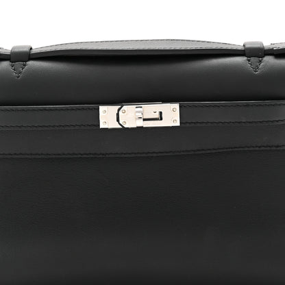 Hermes Swift Kelly Pochette Clutch Black 8 of 11