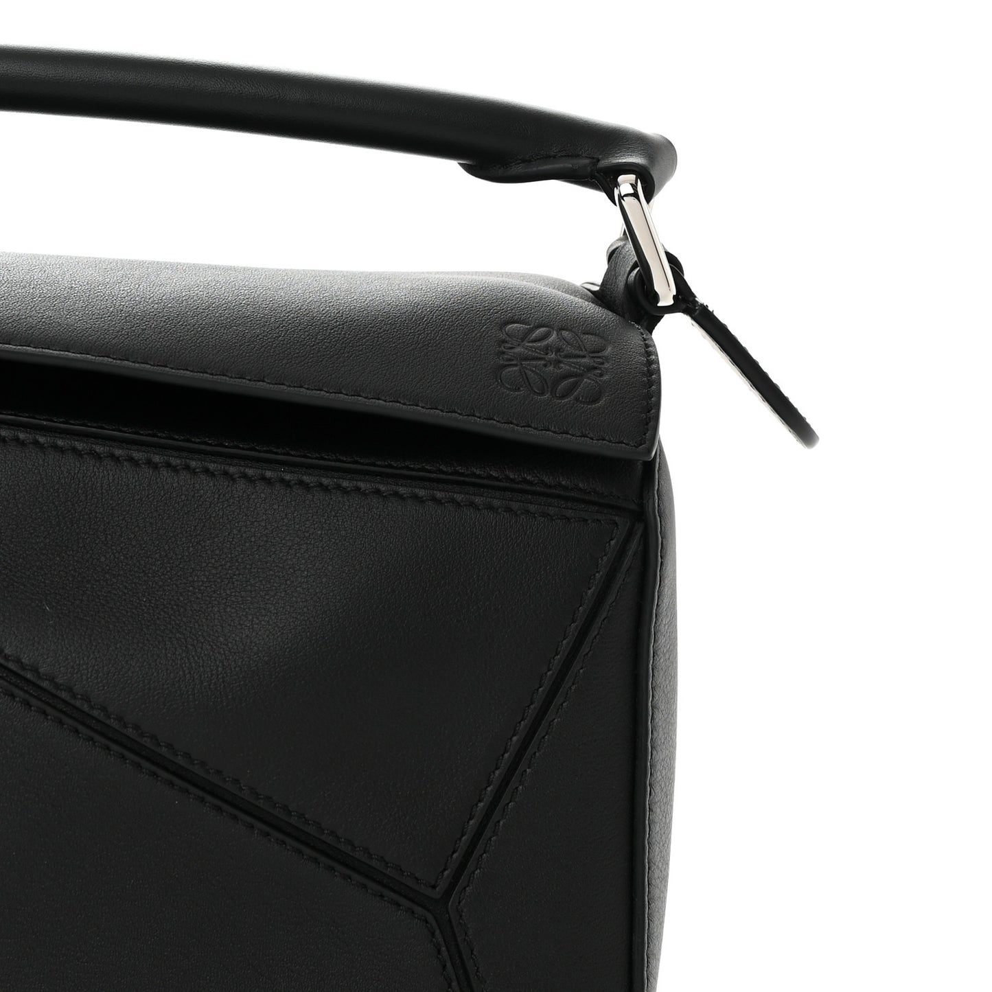 Calfskin Small Puzzle Bag Black