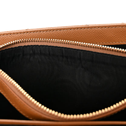 Saint Laurent Grain De Poudre Matelasse Chevron Cassandre Chain Wallet Cork 13 of 13