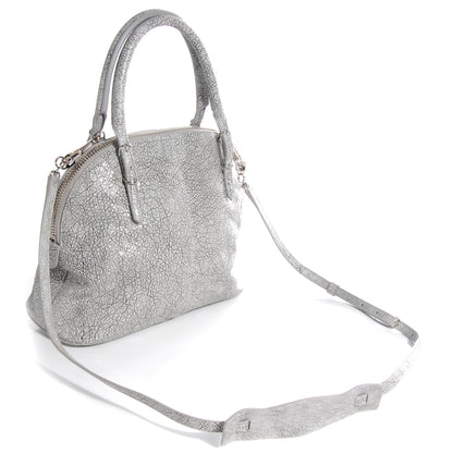 Balenciaga Marbled Agneau Papier Mini Bowling Bag Grey 3 of 7