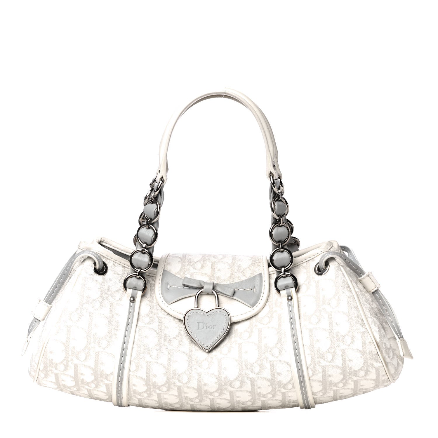 Christian Dior Monogram Romantique Trotter Bag Grey 1 of 12
