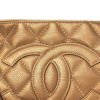 Chanel Metallic Caviar Quilted Timeless CC Shoulder Bag Gold 8 of 12