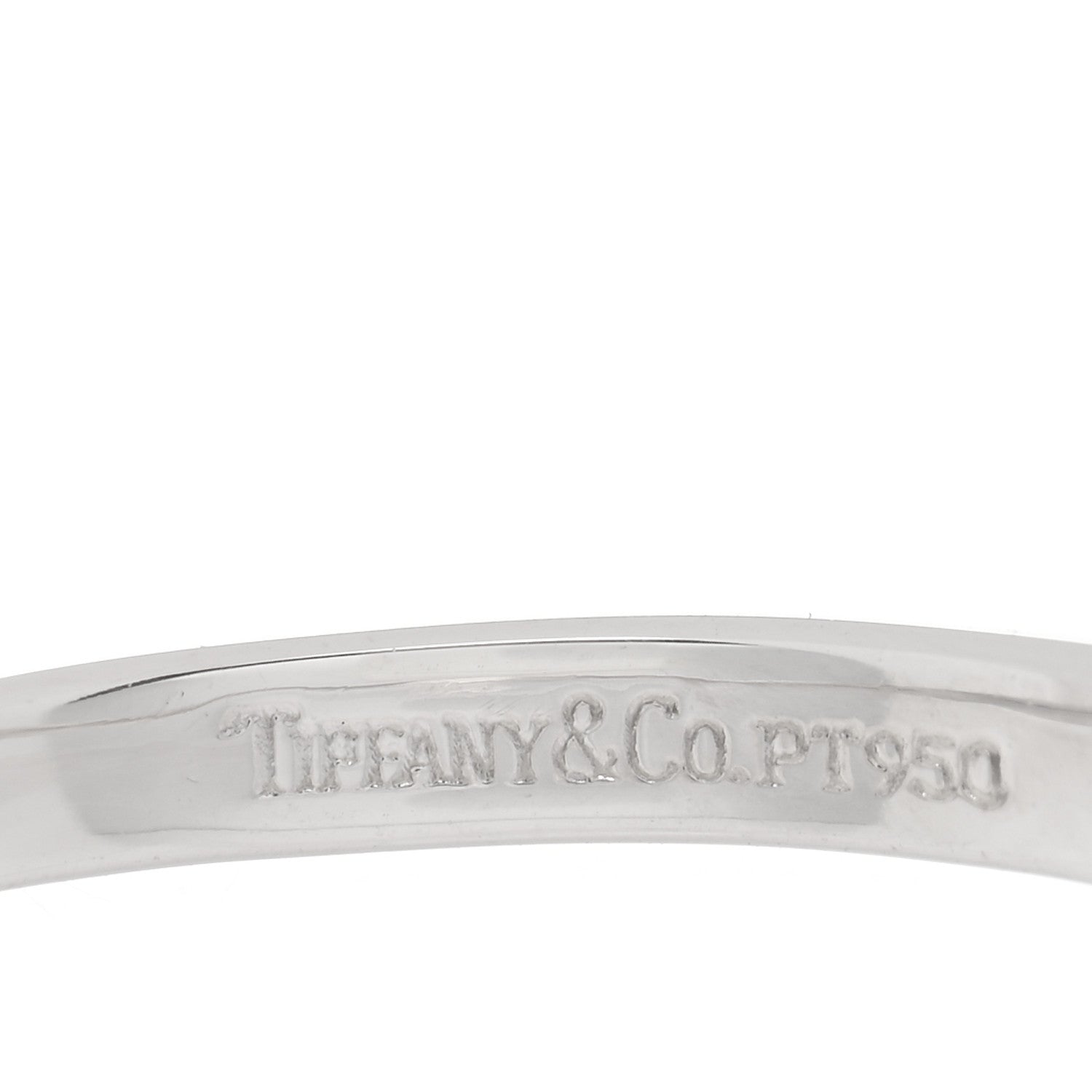 Tiffany Platinum Diamond .26ct Solitaire Engagement Ring 50 5.5 4 of 5