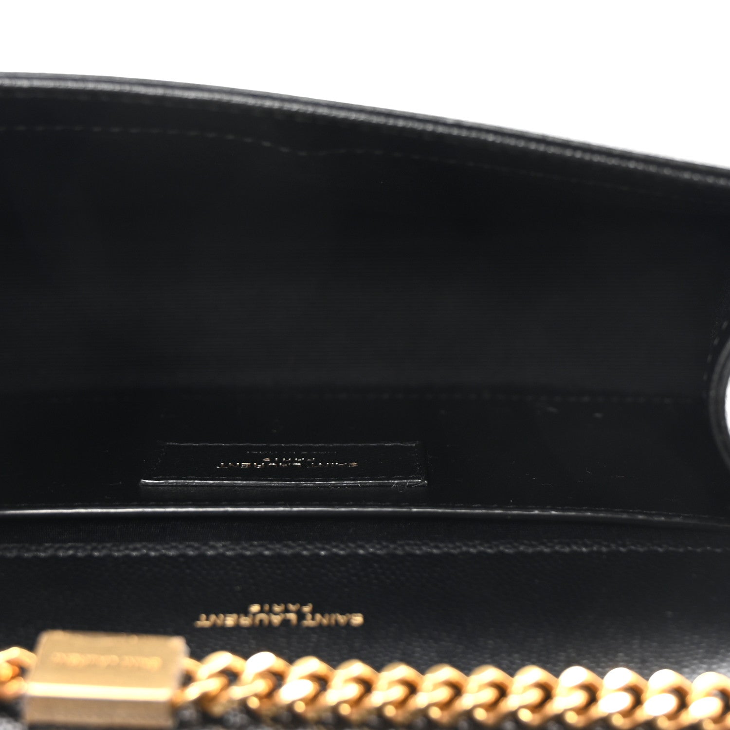 Saint Laurent Grain De Poudre Small Monogram Kate Satchel Black 5 of 9