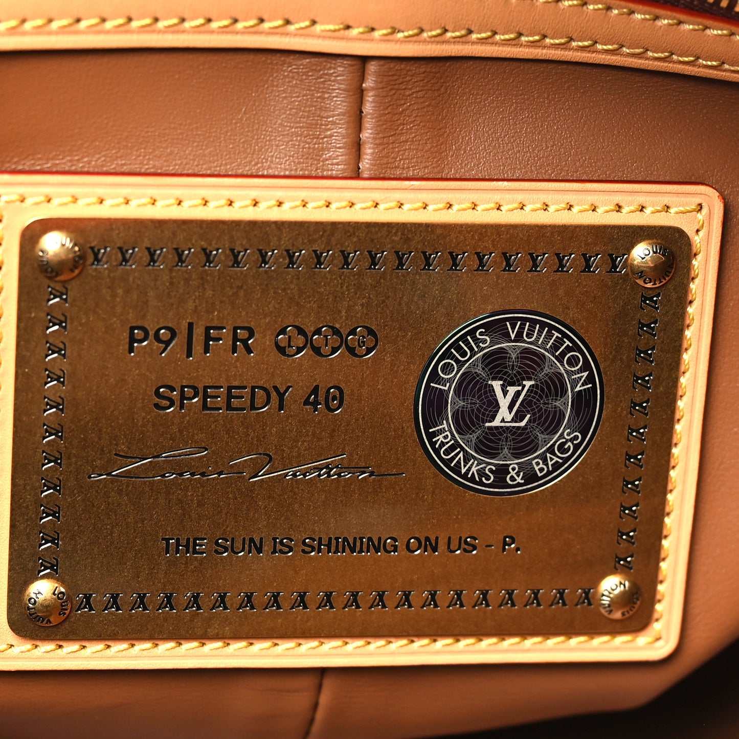 Calfskin Monogram Speedy P9 Bandouliere 40 Red