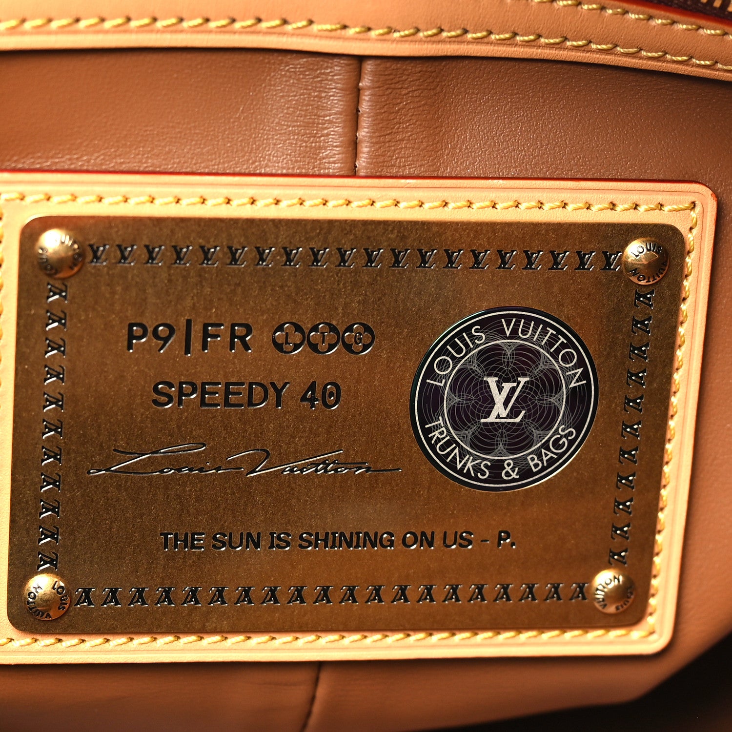 Louis Vuitton Calfskin Monogram Speedy P9 Bandouliere 40 Red 6 of 9
