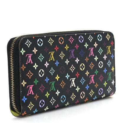 Louis Vuitton Monogram Multicolor Zippy Wallet Black Pistachio 3 of 6