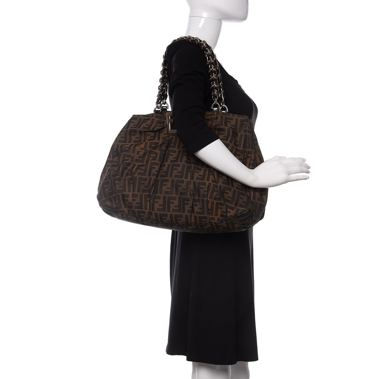 Fendi Zucca Mia Tote Tobacco 2 of 9