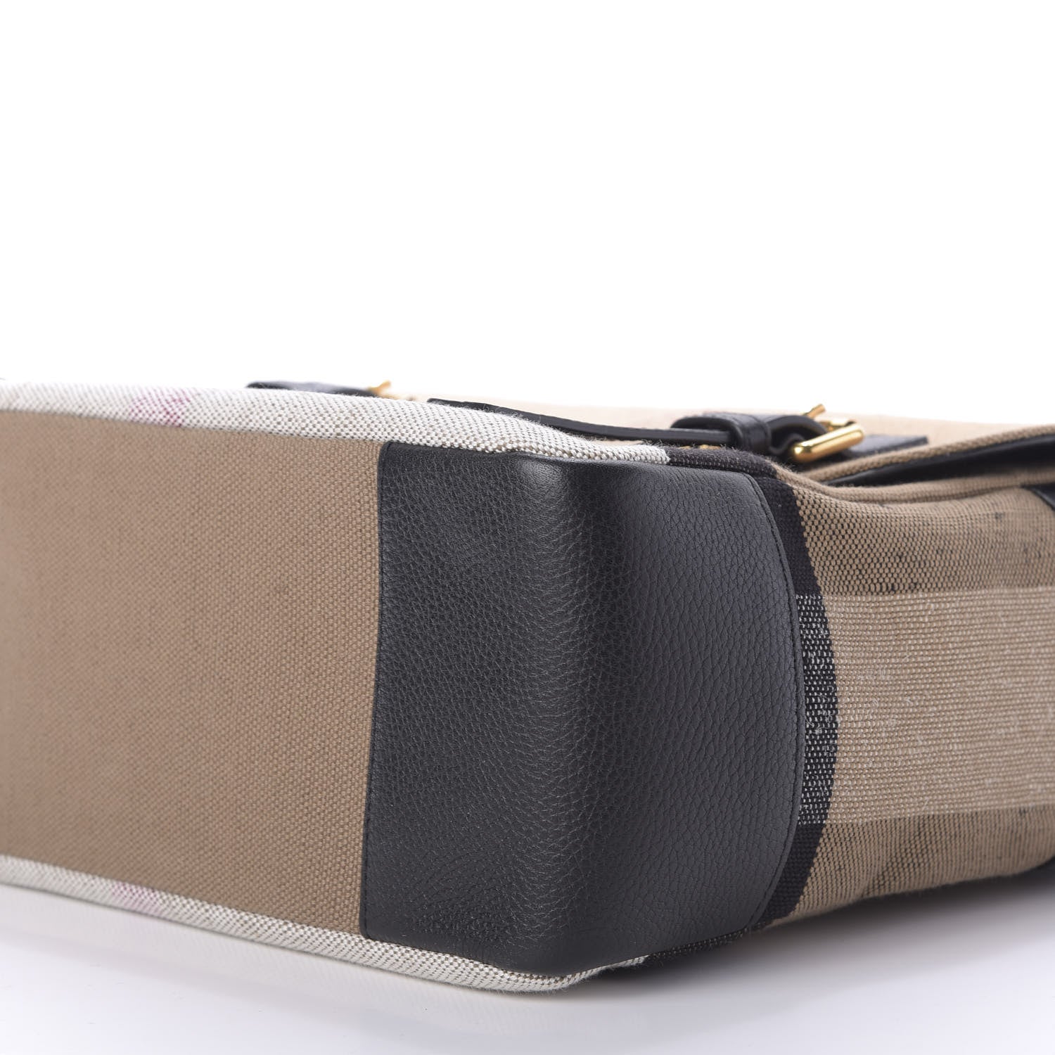 Burberry Canvas Mega Check Small Baildon Messenger Bag Black 7 of 9