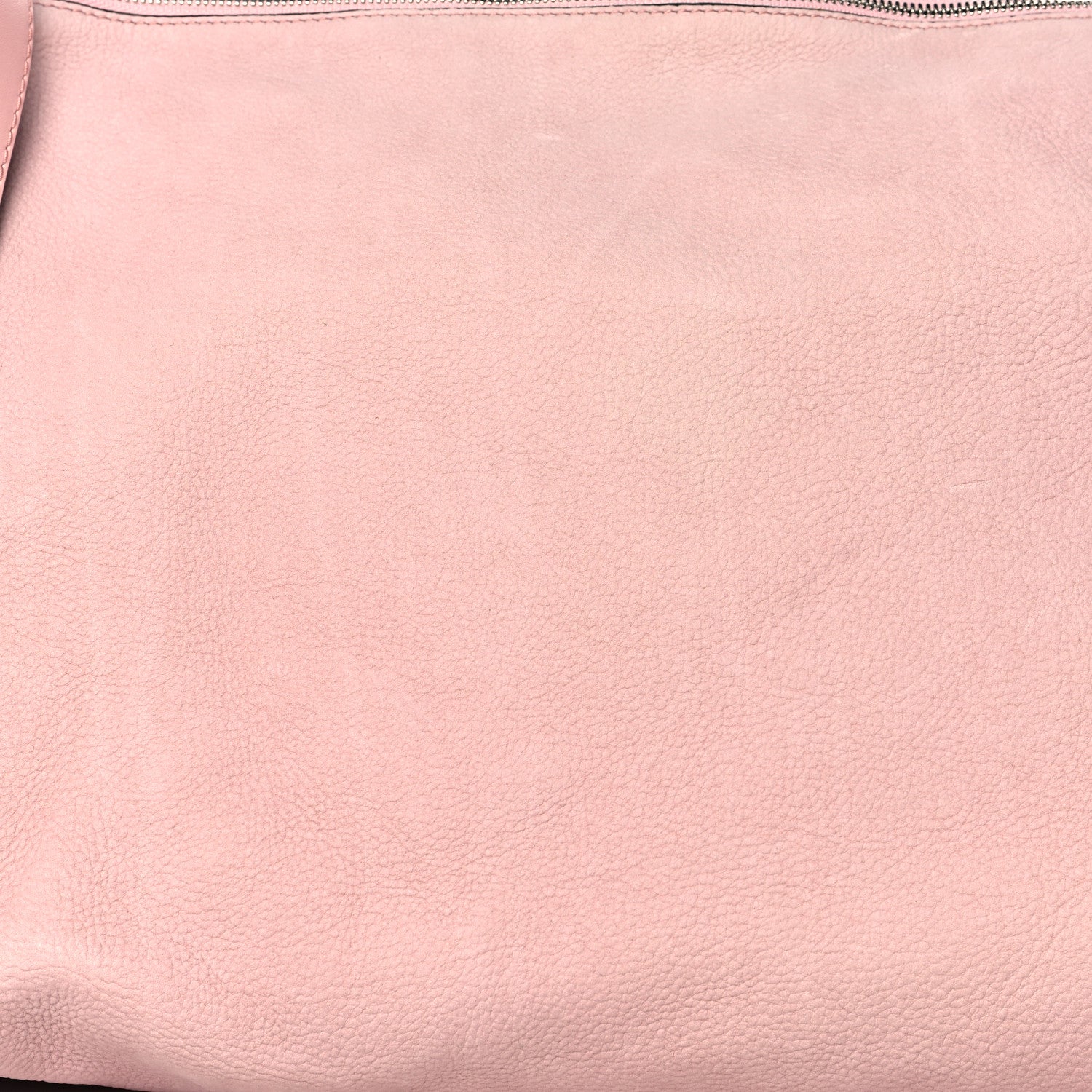 Loewe Nubuck Calfskin Berlingo Shoulder Bag Pink 8 of 16