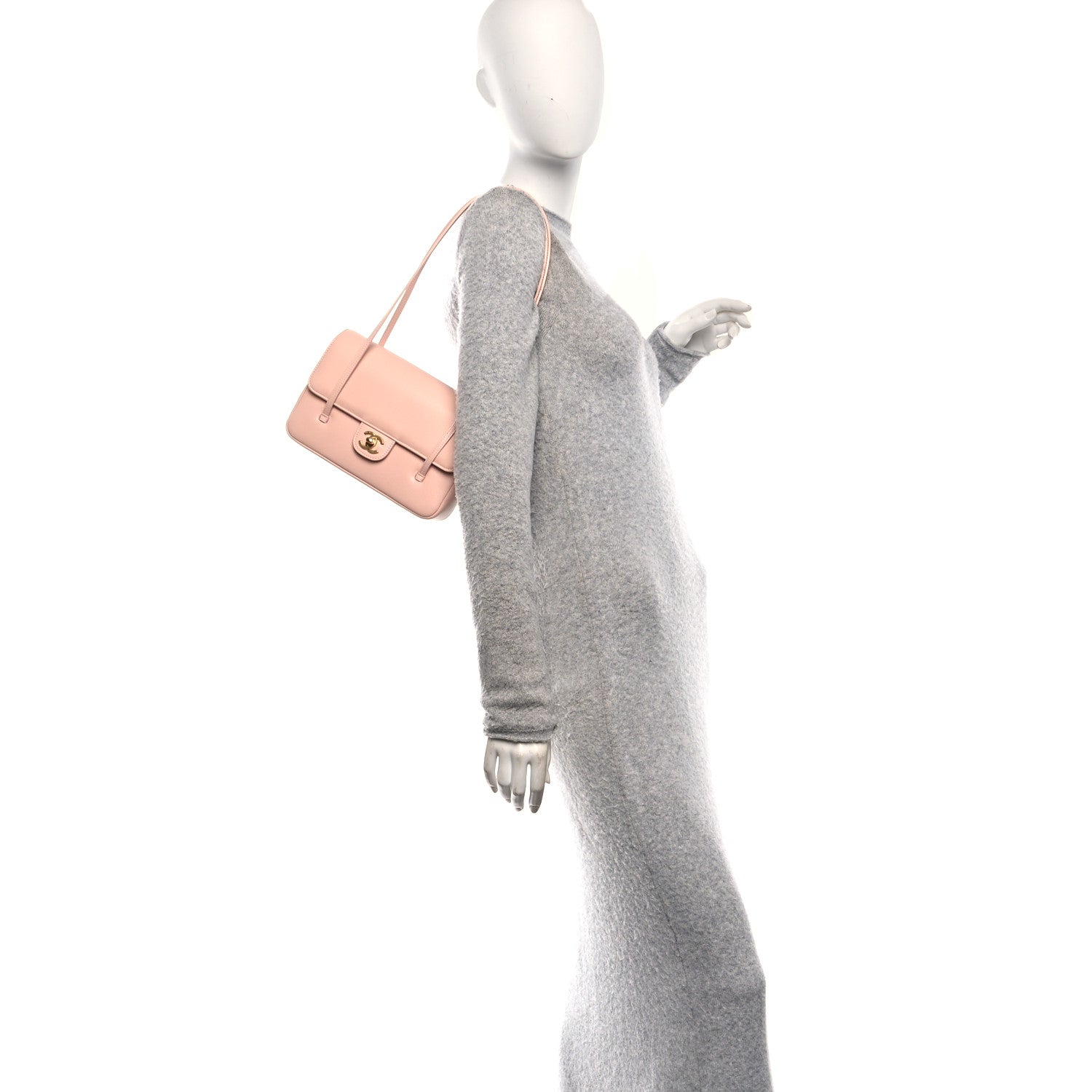 Chanel Shiny Caviar Preppy Coco Small Flap Light Pink 2 of 11