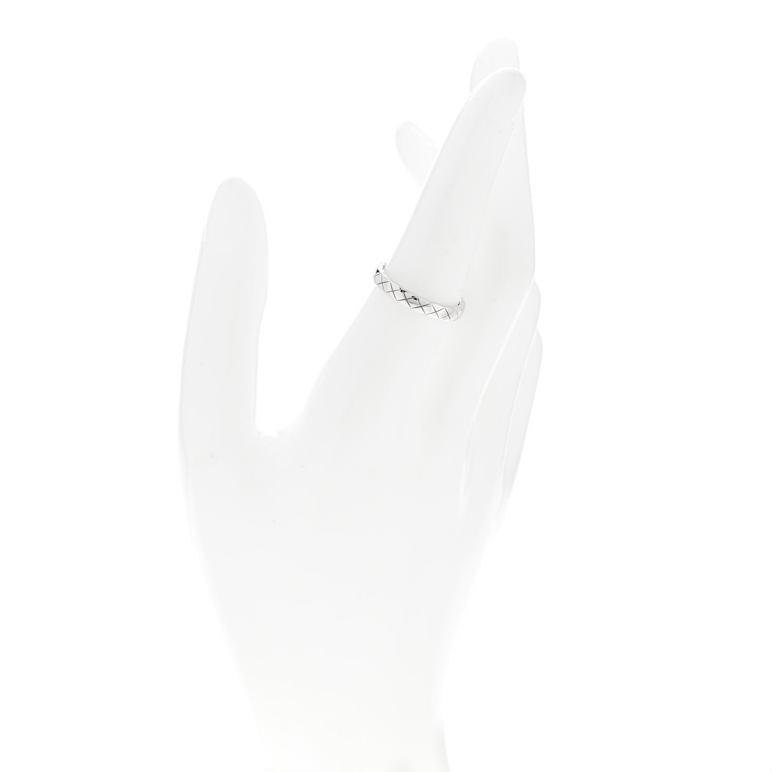 Chanel 18K White Gold Mini Coco Crush Ring 56 7.5 2 of 5