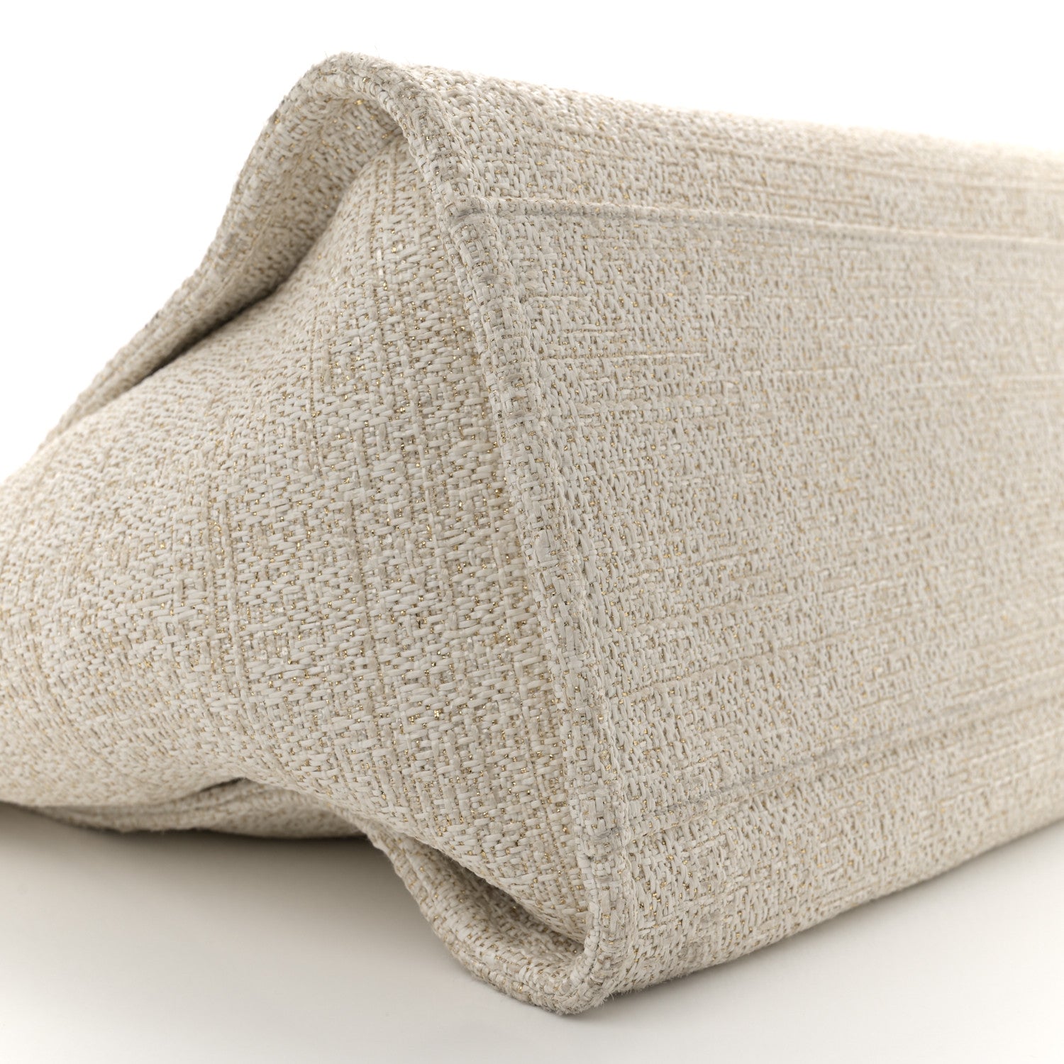 Chanel Lurex Boucle Medium Deauville Tote White 9 of 15