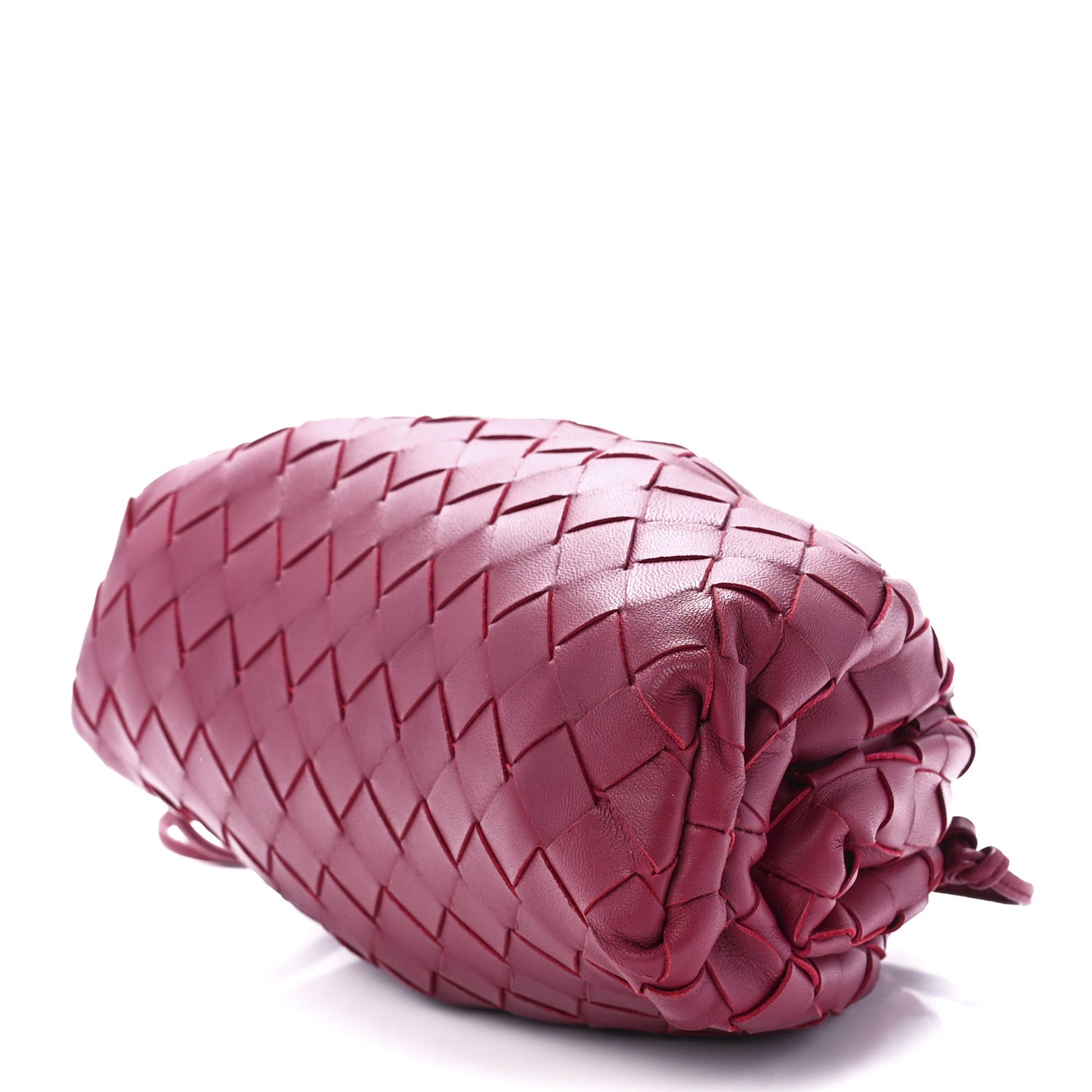 Nappa Intrecciato The Mini Pouch Amaranto