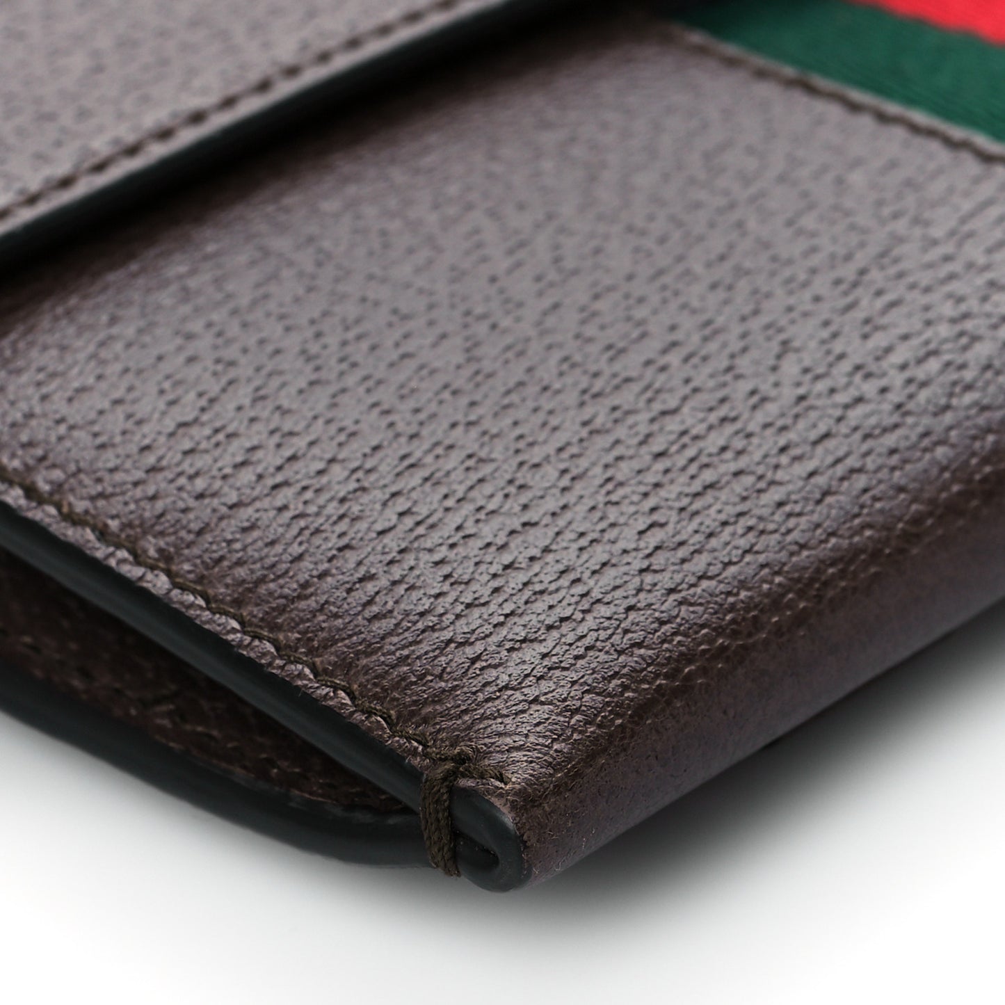 Grained Calfskin Web Totem Three Piece Monogram Shoulder Bag Dark Brown