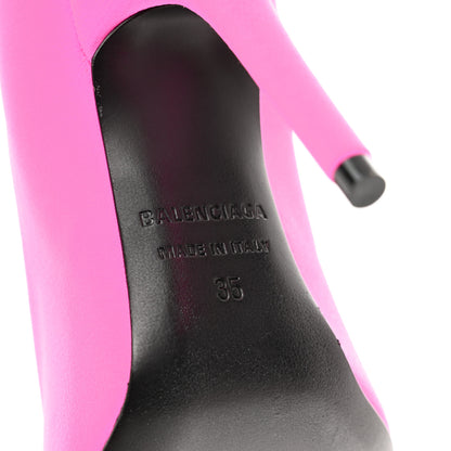 Balenciaga Spandex Knife Pointed 110mm Pumps 35 Fluo Pink 7 of 8
