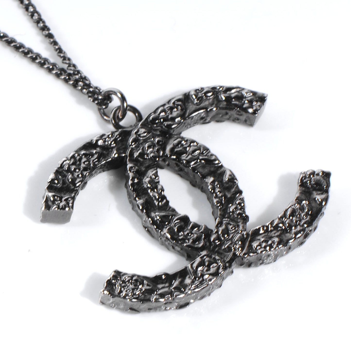 Ruthenium Camellia CC Necklace