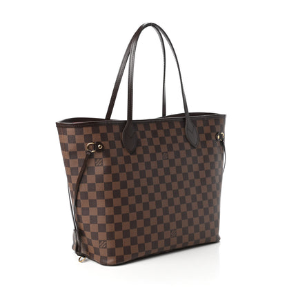 Louis Vuitton Damier Ebene Neo Neverfull MM Rose Ballerine 3 of 10