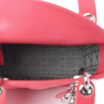 Christian Dior Lambskin Cannage Mini Lady Dior Pink 7 of 9