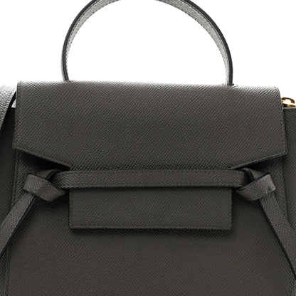 Celine Grained Calfskin Nano Belt Bag Grey 8 of 12