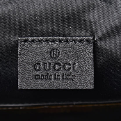 Gucci X DAPPER DAN Calfskin Laminated Ayers GG Micro Monogram Mens Belt Bag Black 10 of 12