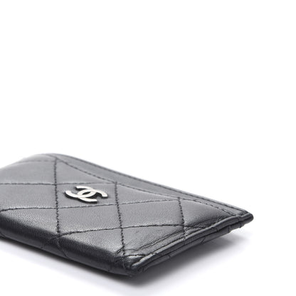 Chanel Lambskin Quilted Card Holder Black 10 of 10