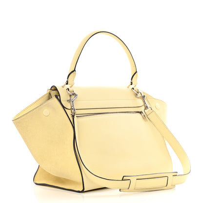 Celine Drummed Calfskin Suede Medium Trapeze Butter 3 of 24