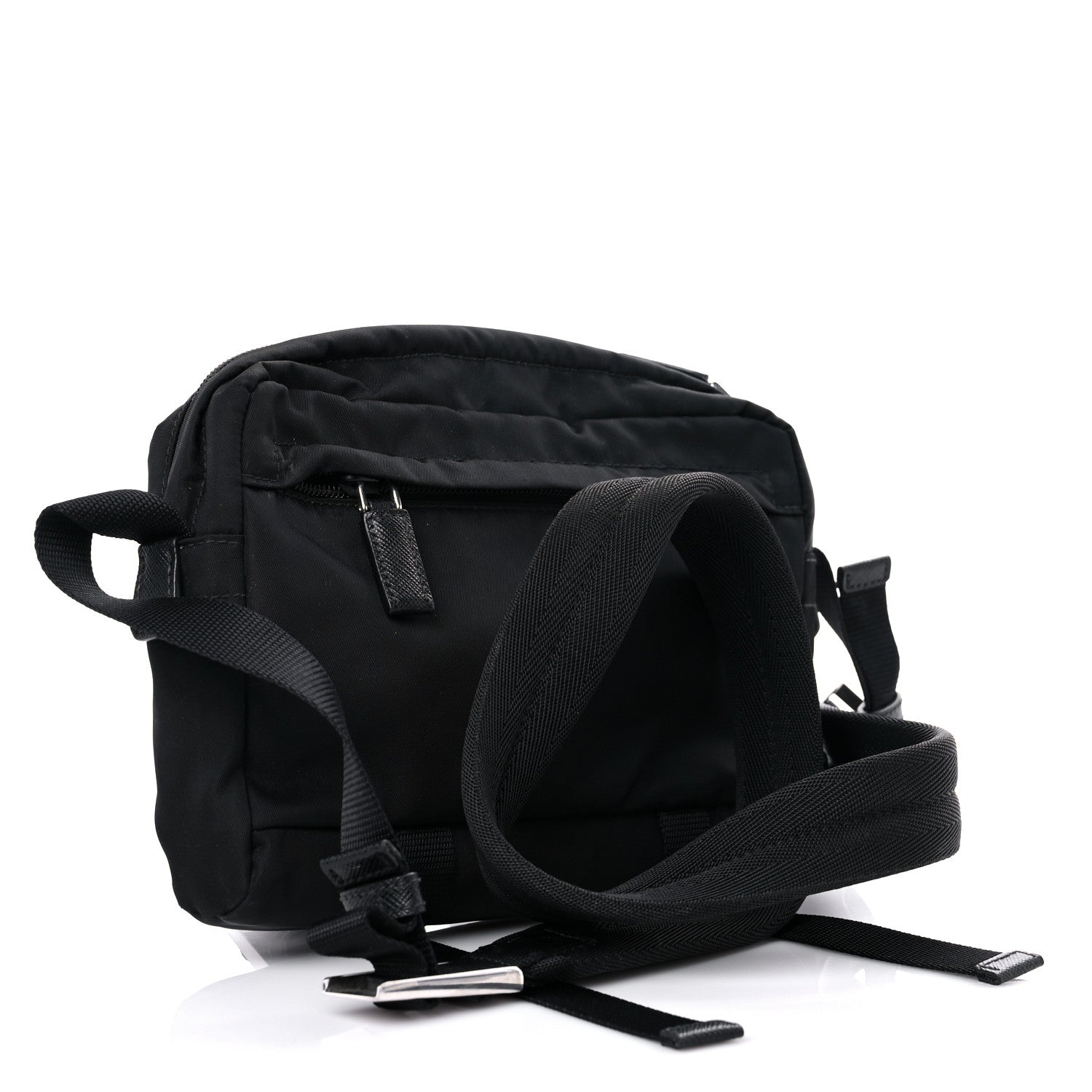 Prada Tessuto Nylon Messenger Bag Black 2 of 12